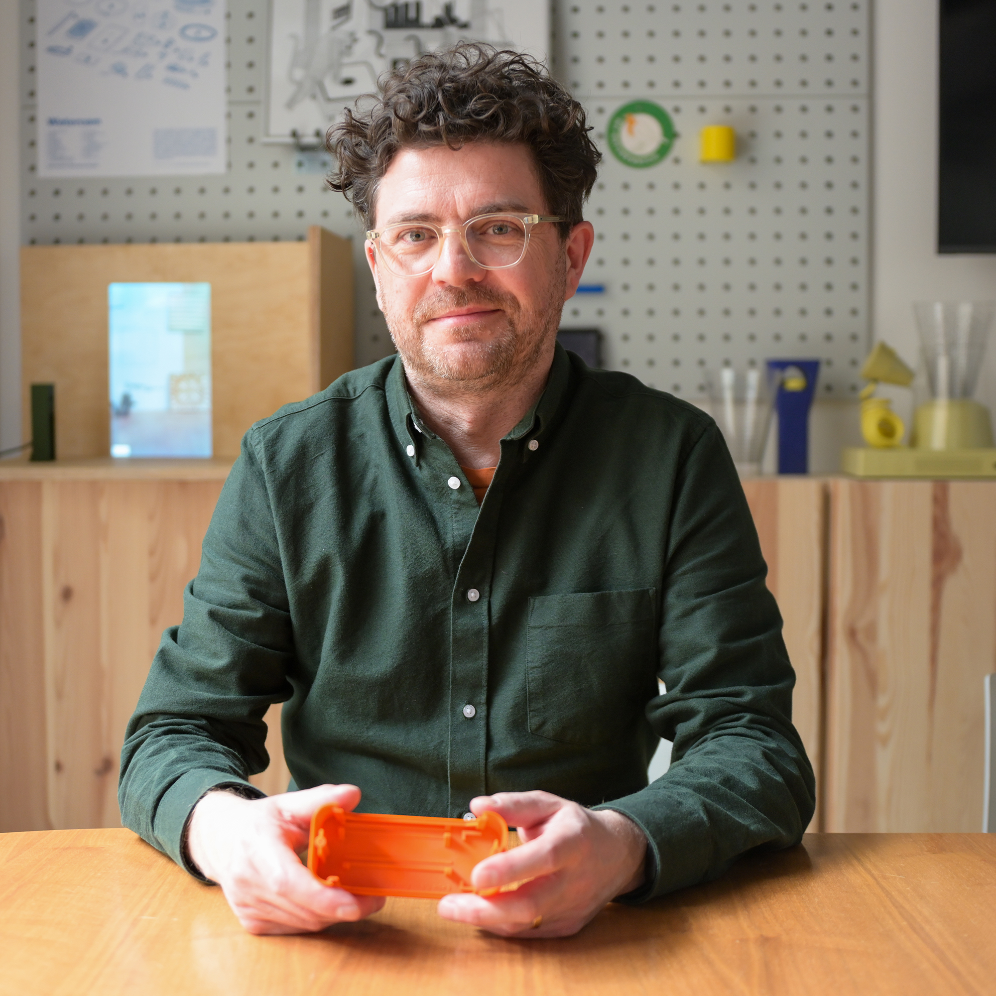 A portrait photograph of Andy Boucher